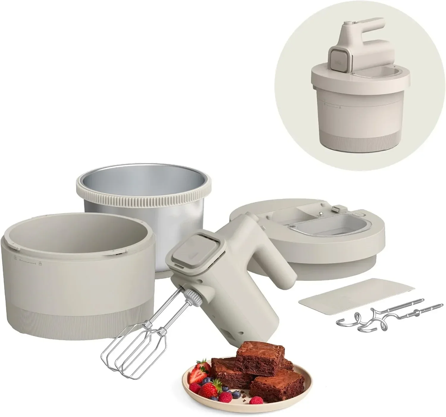 2-in-1 Electric Mixer with Mixer - XBQDD