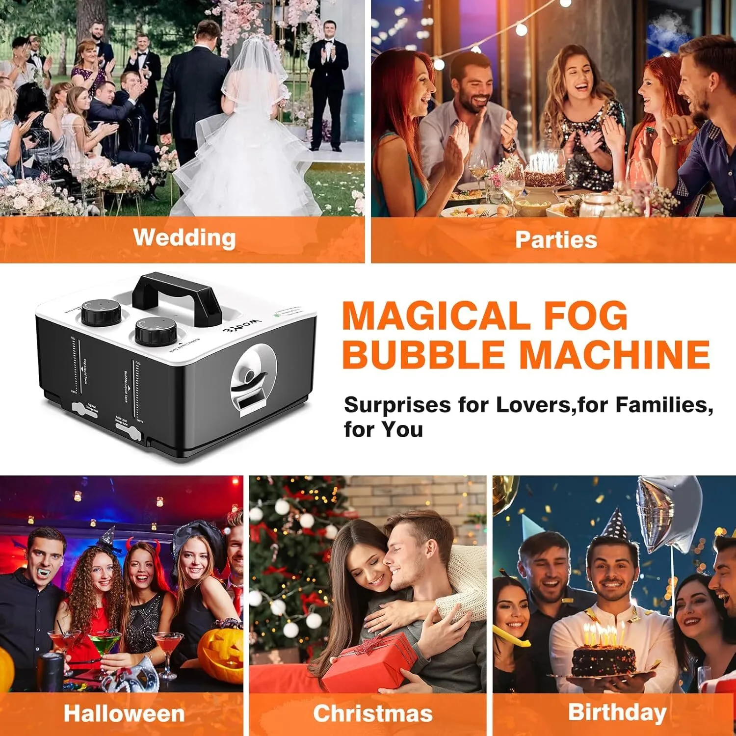 Portable Smoke Bubble Machine - XBQDD