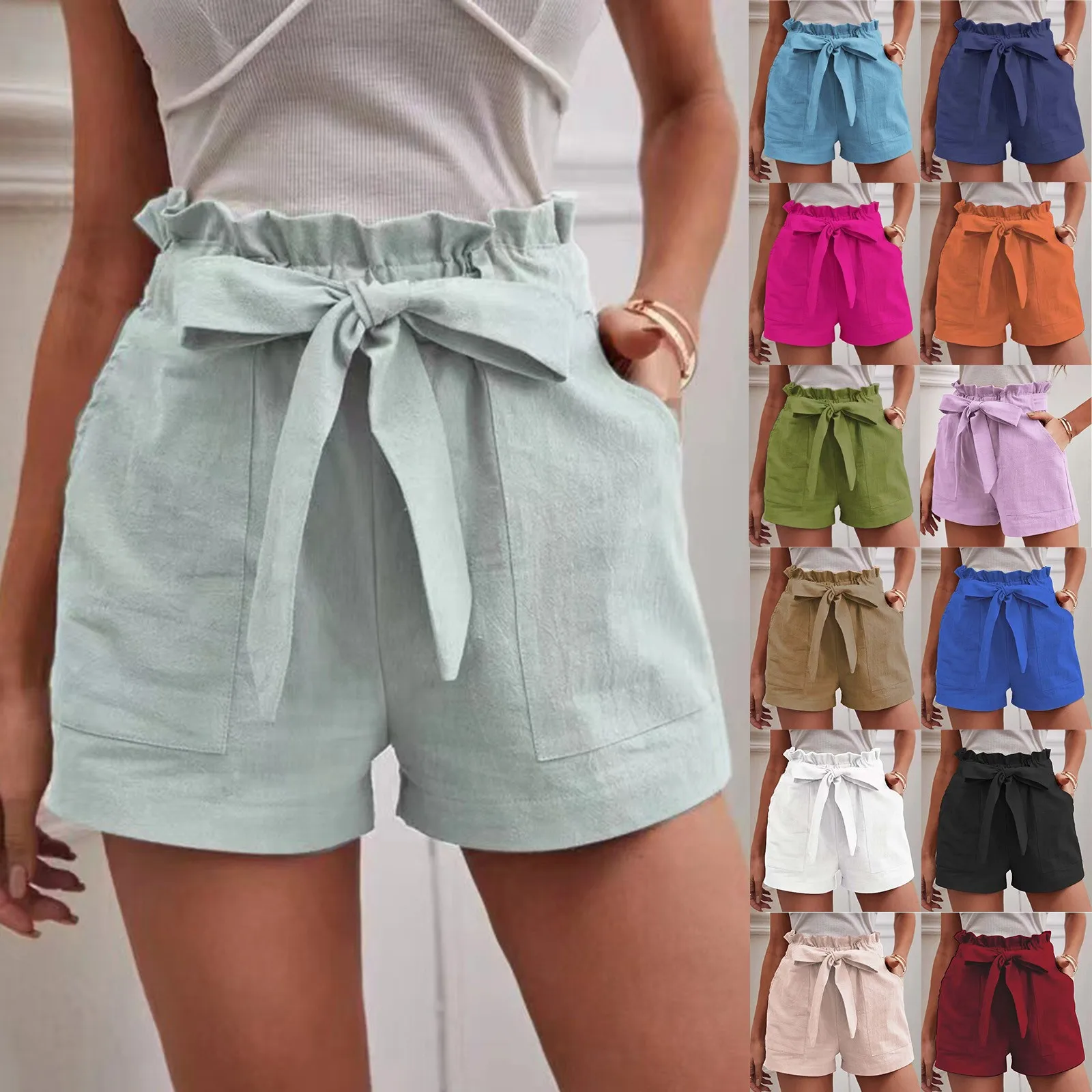 Dressy Cotton Summer Shorts - XBQDD