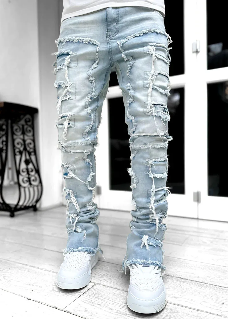 Regular Fit Stacked Denim - XBQDD