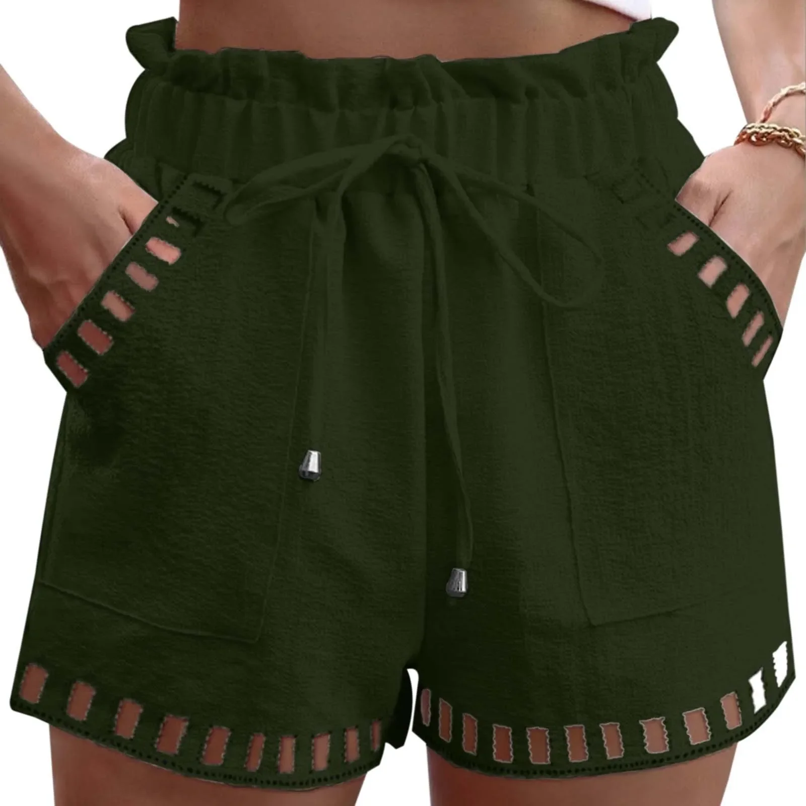High Waist Beach Shorts - XBQDD