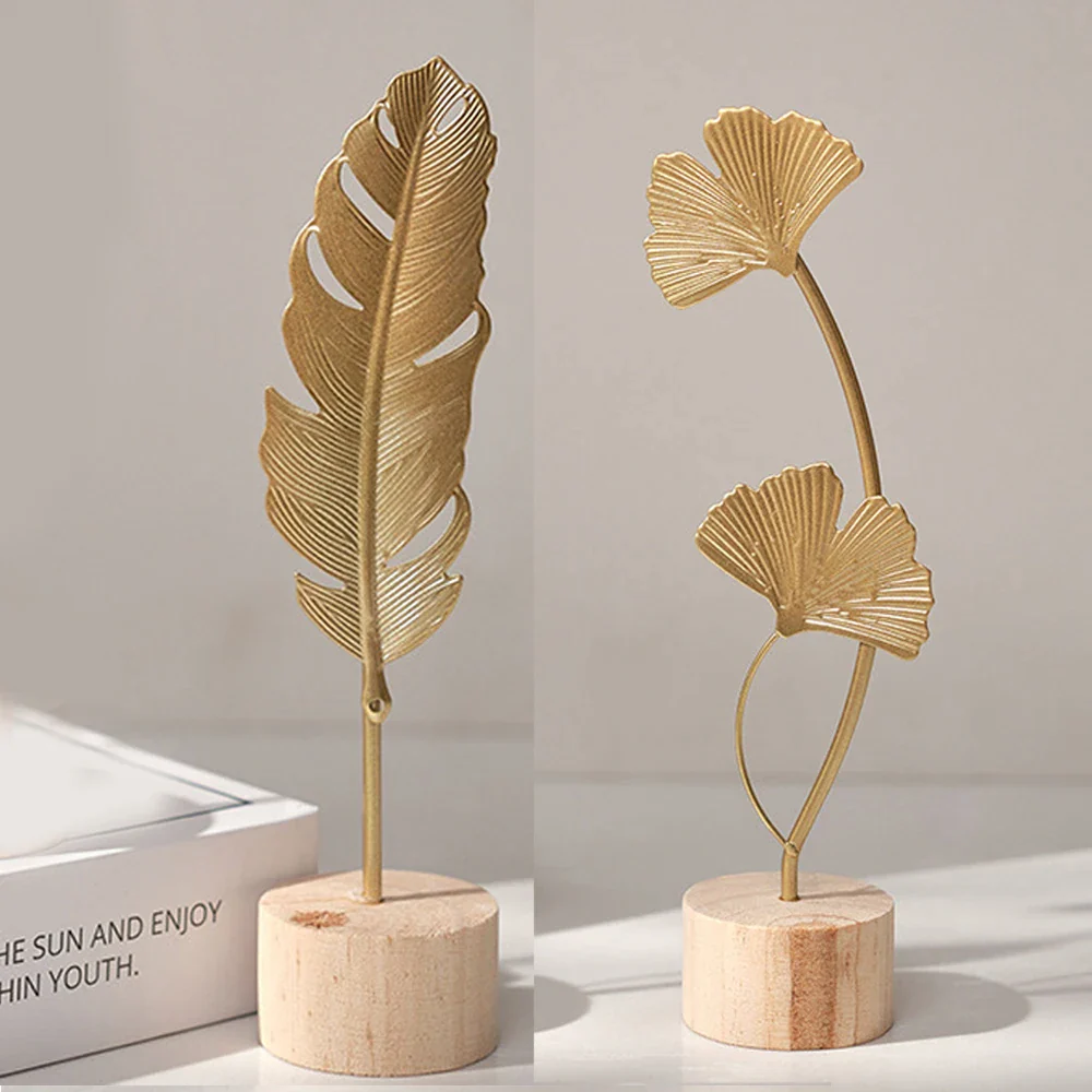Ginkgo Leaf Feather Sculpture - XBQDD