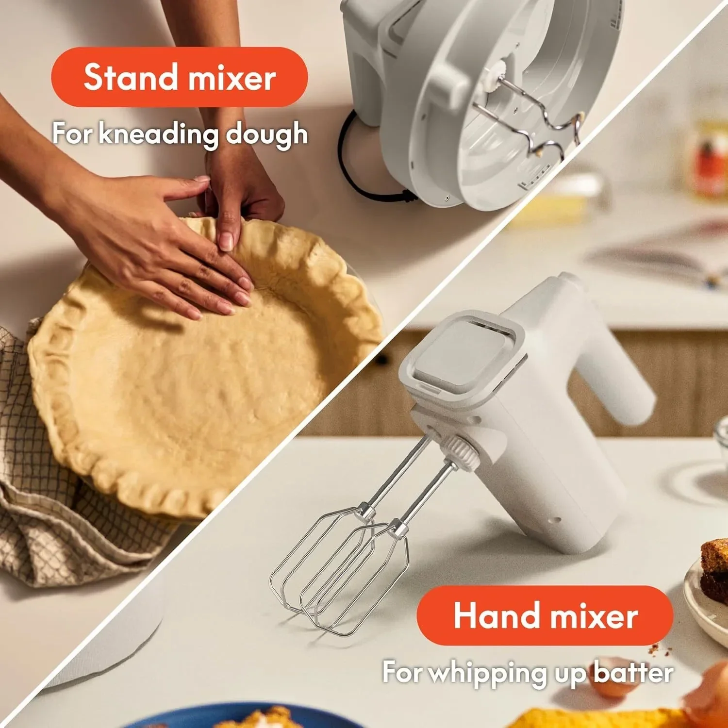2-in-1 Electric Mixer with Mixer - XBQDD
