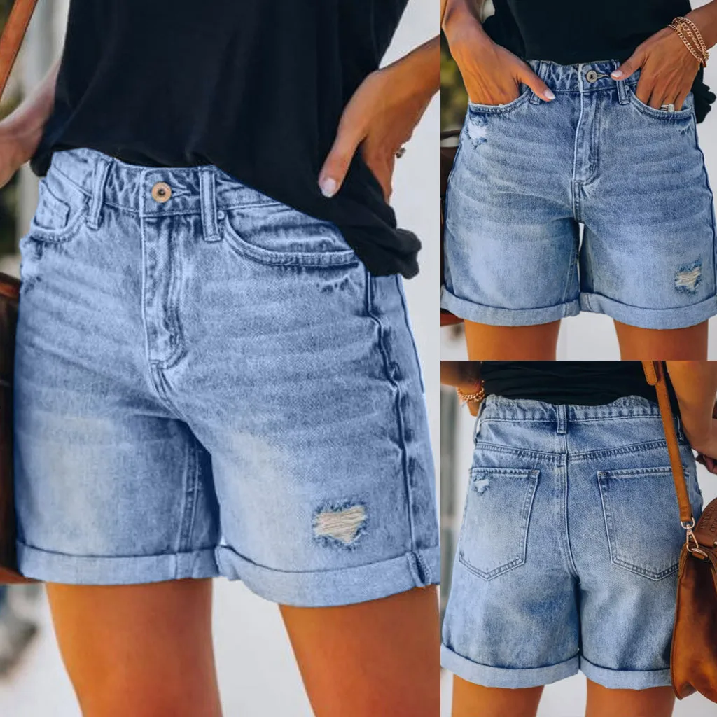 Pocket Denim Summer Shorts - XBQDD