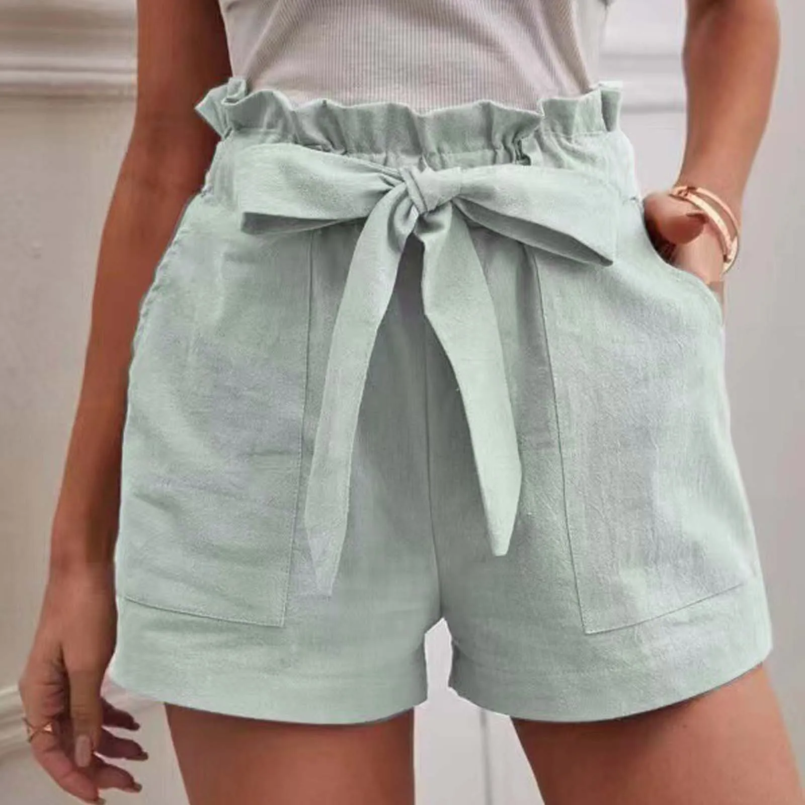 Dressy Cotton Summer Shorts - XBQDD
