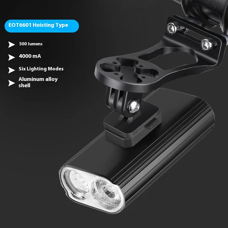 L2 2 Bicycle Light TYPE-C Rechargeable Aluminum Alloy Bright Headlight Can Be Installed For Hoisting Night Riding - XBQDD