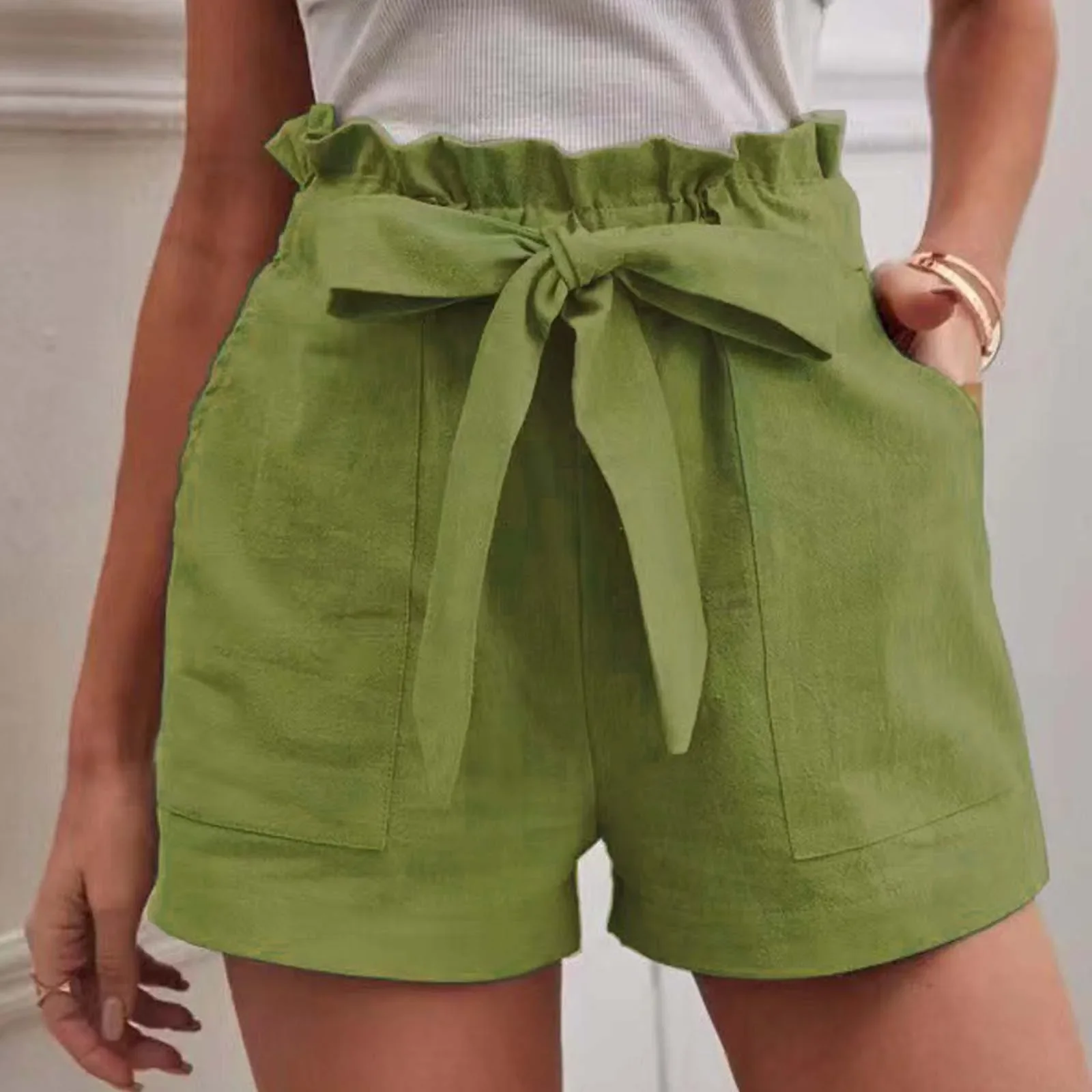 Dressy Cotton Summer Shorts - XBQDD