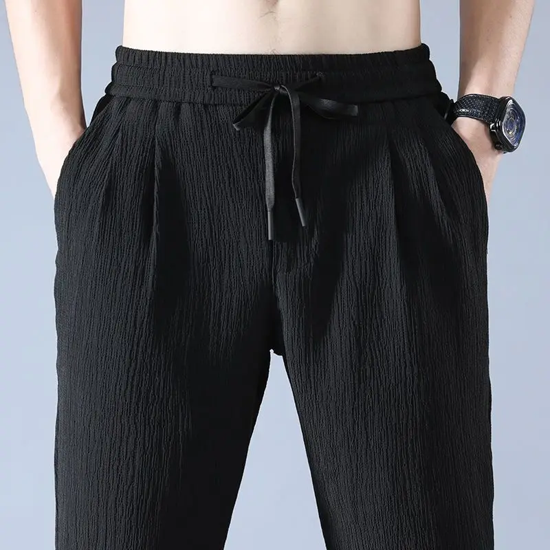 Men's Linen Jogger Pants - XBQDD