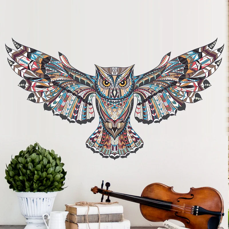 Colorful Owl Wall Stickers - XBQDD