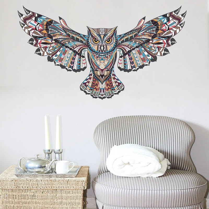 Colorful Owl Wall Stickers - XBQDD