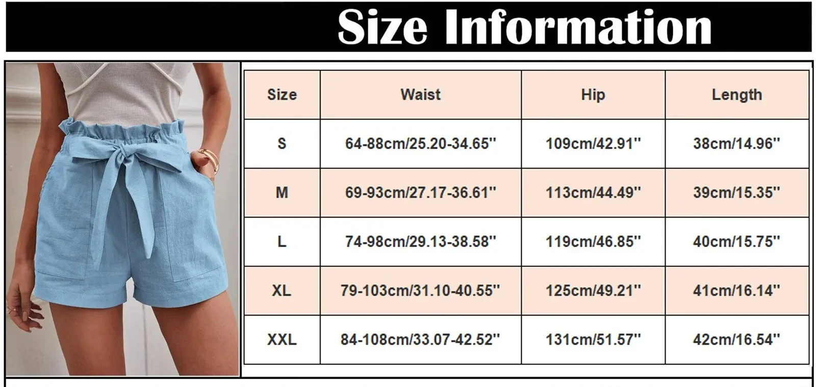 Dressy Cotton Summer Shorts - XBQDD