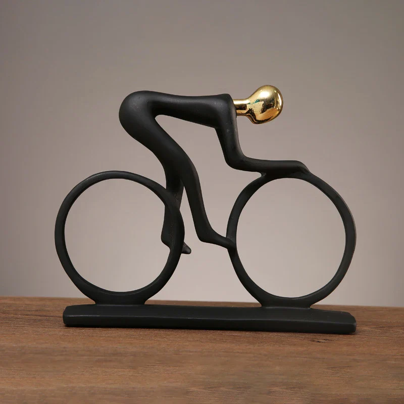 Modern Resin Cyclist Statue - XBQDD