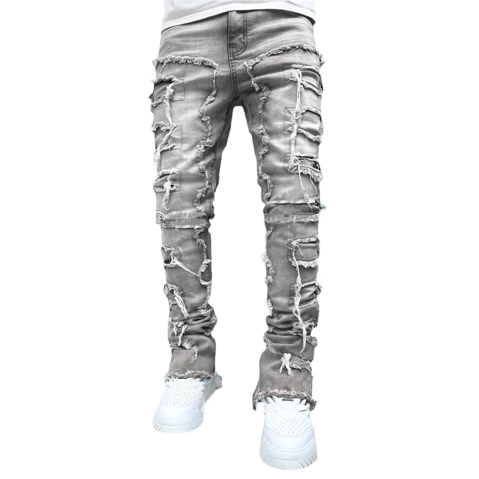 Regular Fit Stacked Denim - XBQDD