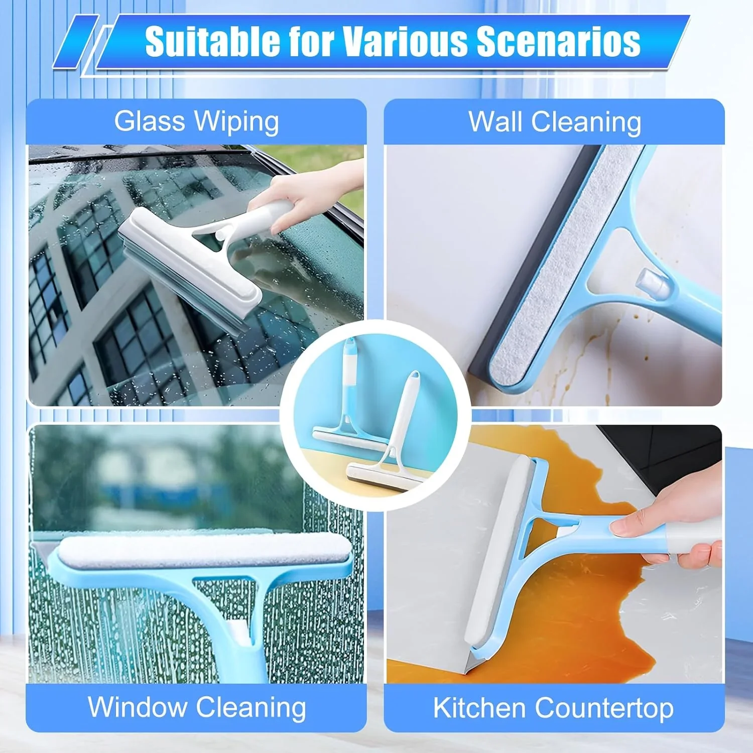 (🔥Buy 1, get 1 free)Streak-Free Window Cleaner – Spray, Wipe & Scrape in One - XBQDD
