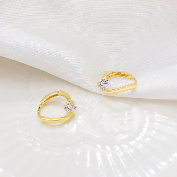 Geometric lines simple shape earrings - XBQDD