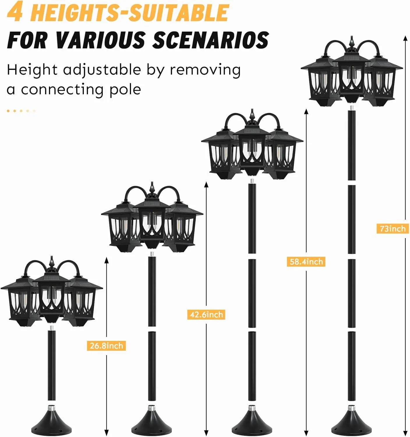 Aluminum solar street light pole - XBQDD