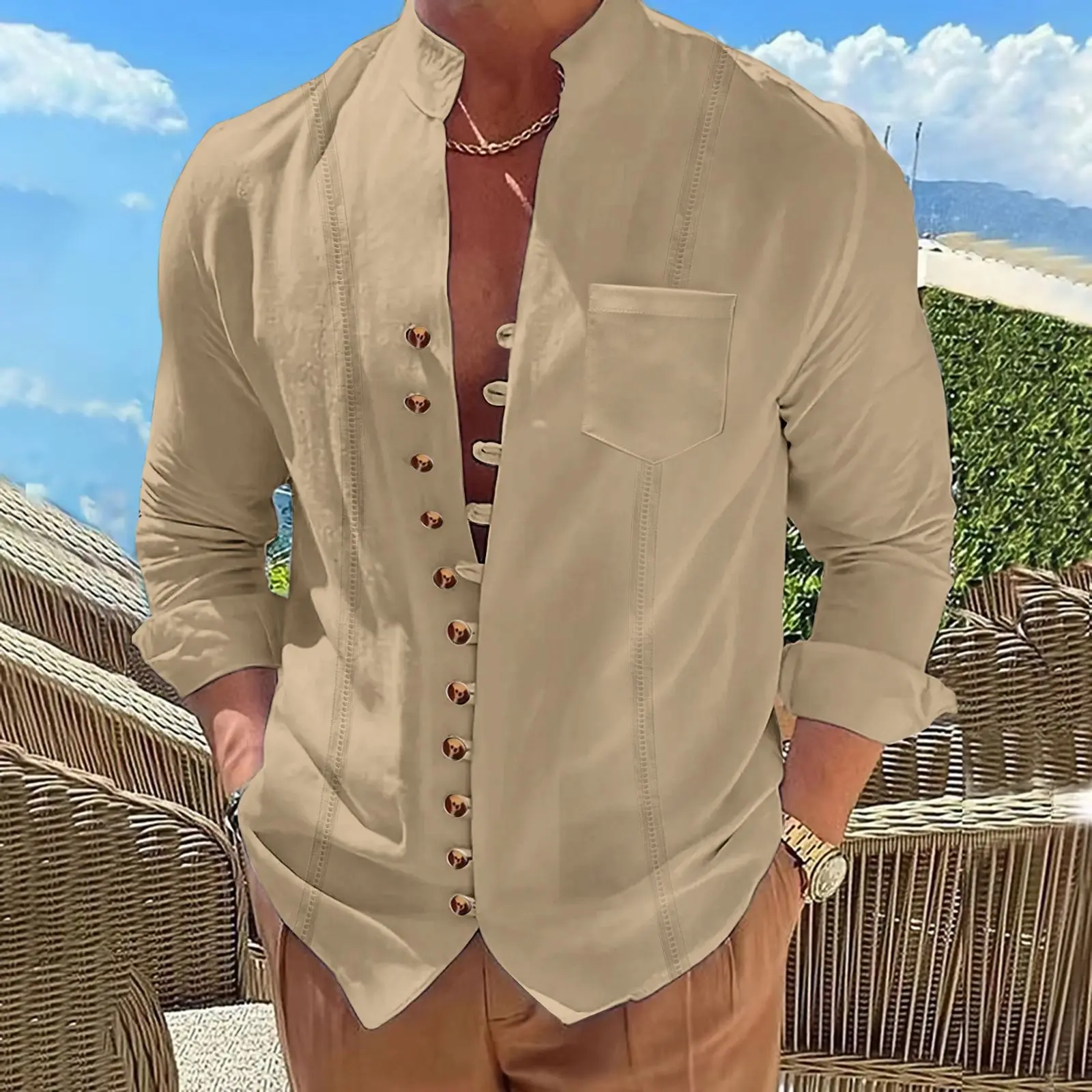 Retro Cotton Linen Shirt - XBQDD