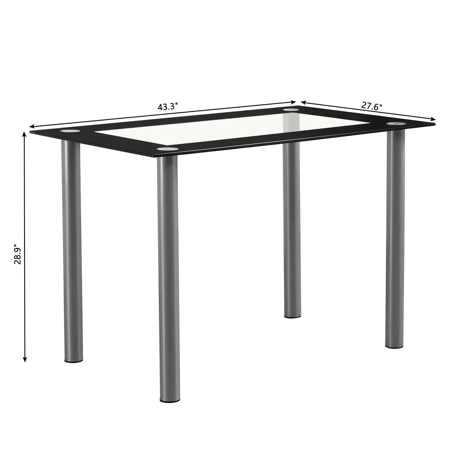 Tempered Glass Dinner Table - XBQDD