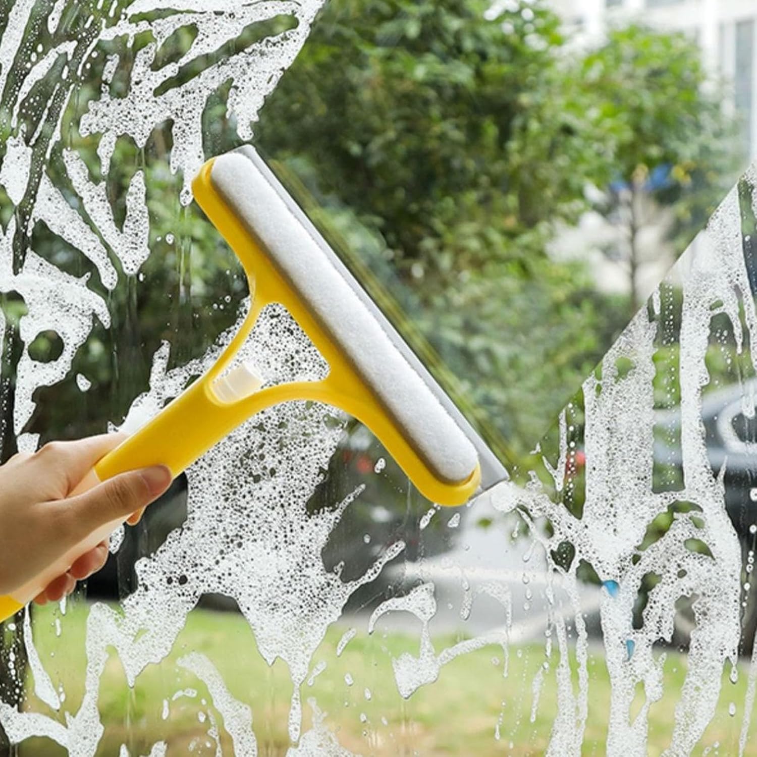 (🔥Buy 1, get 1 free)Streak-Free Window Cleaner – Spray, Wipe & Scrape in One - XBQDD