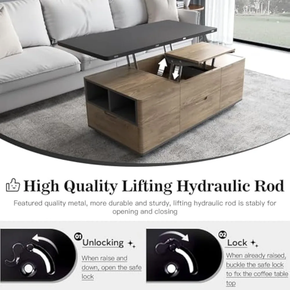 Multifunctional Lifting Coffee Table - XBQDD