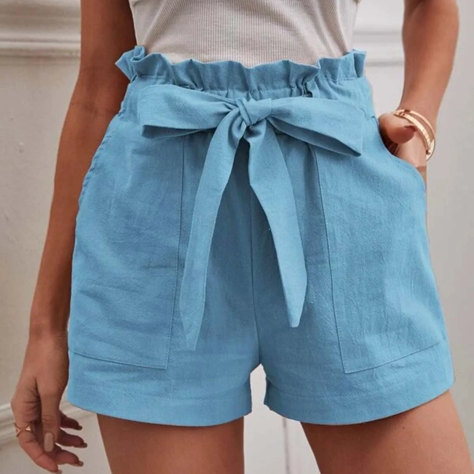 Dressy Cotton Summer Shorts - XBQDD