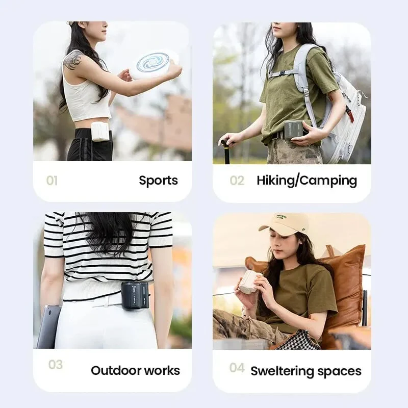 Bladeless Waist Mounted Electric Fan - XBQDD