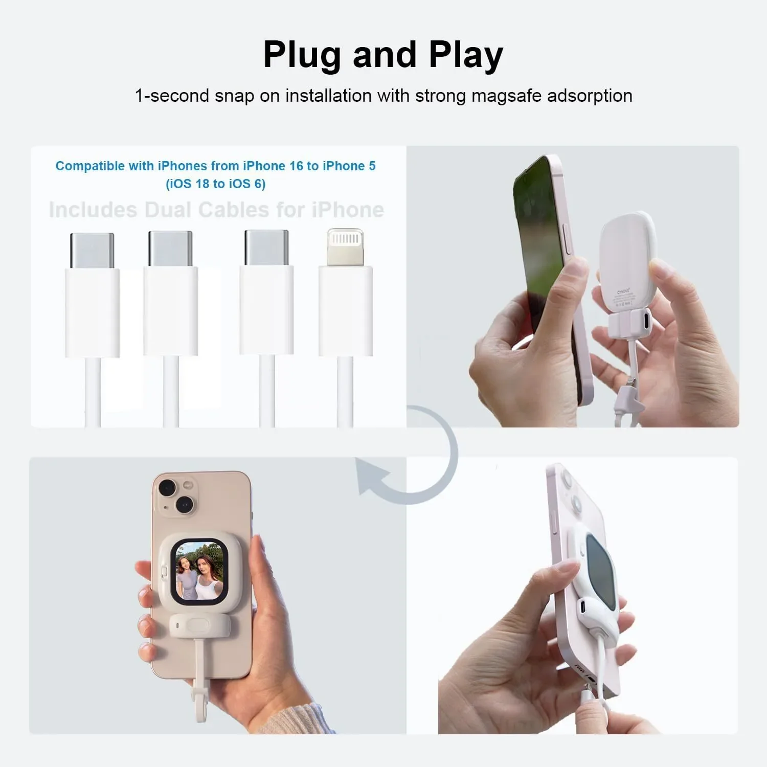 Selfie video blog display screen - XBQDD