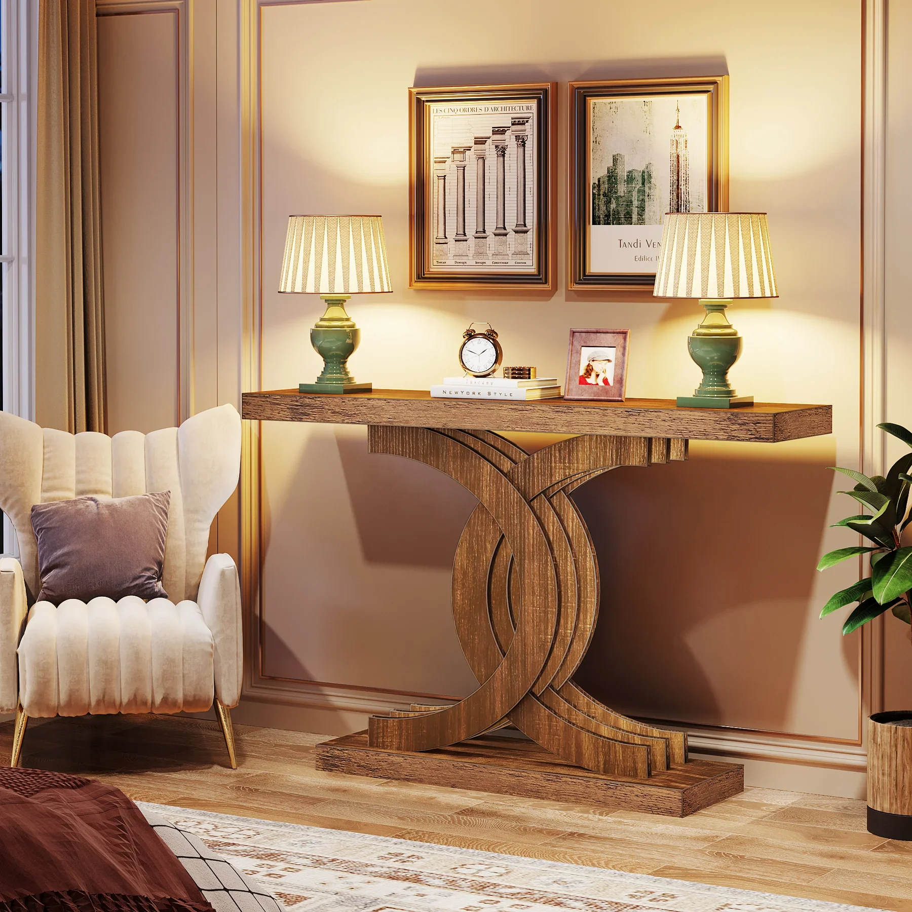 Wooden Accent Hallway Table - XBQDD