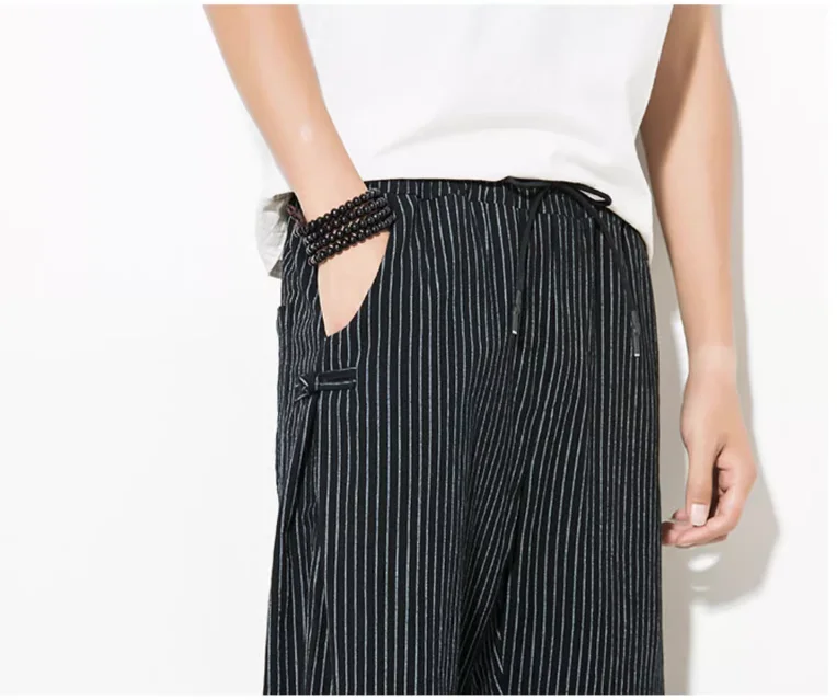 Striped Harem Pants - XBQDD