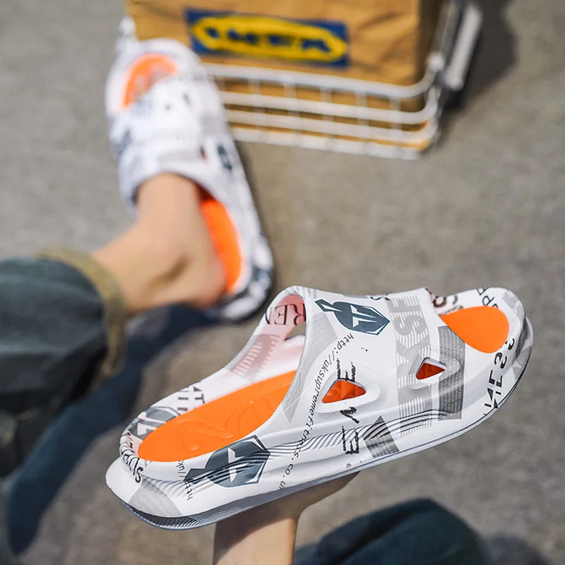 Men's Printed Summer Slides - XBQDD