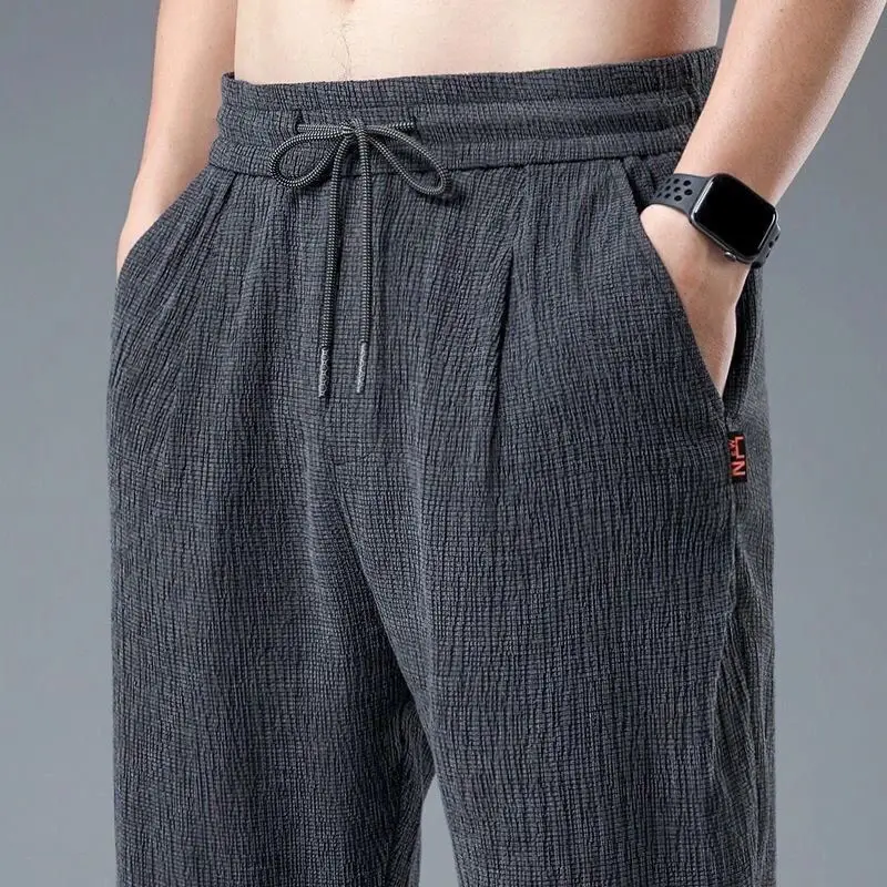 Men's Linen Jogger Pants - XBQDD