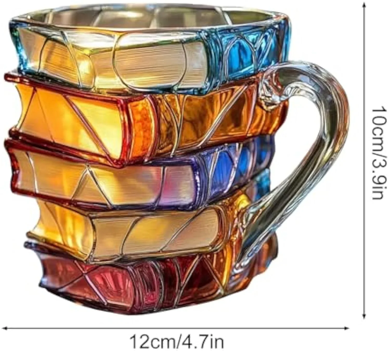 Painted Book Mug, Novelty 3d Painted Books Coffee - XBQDD