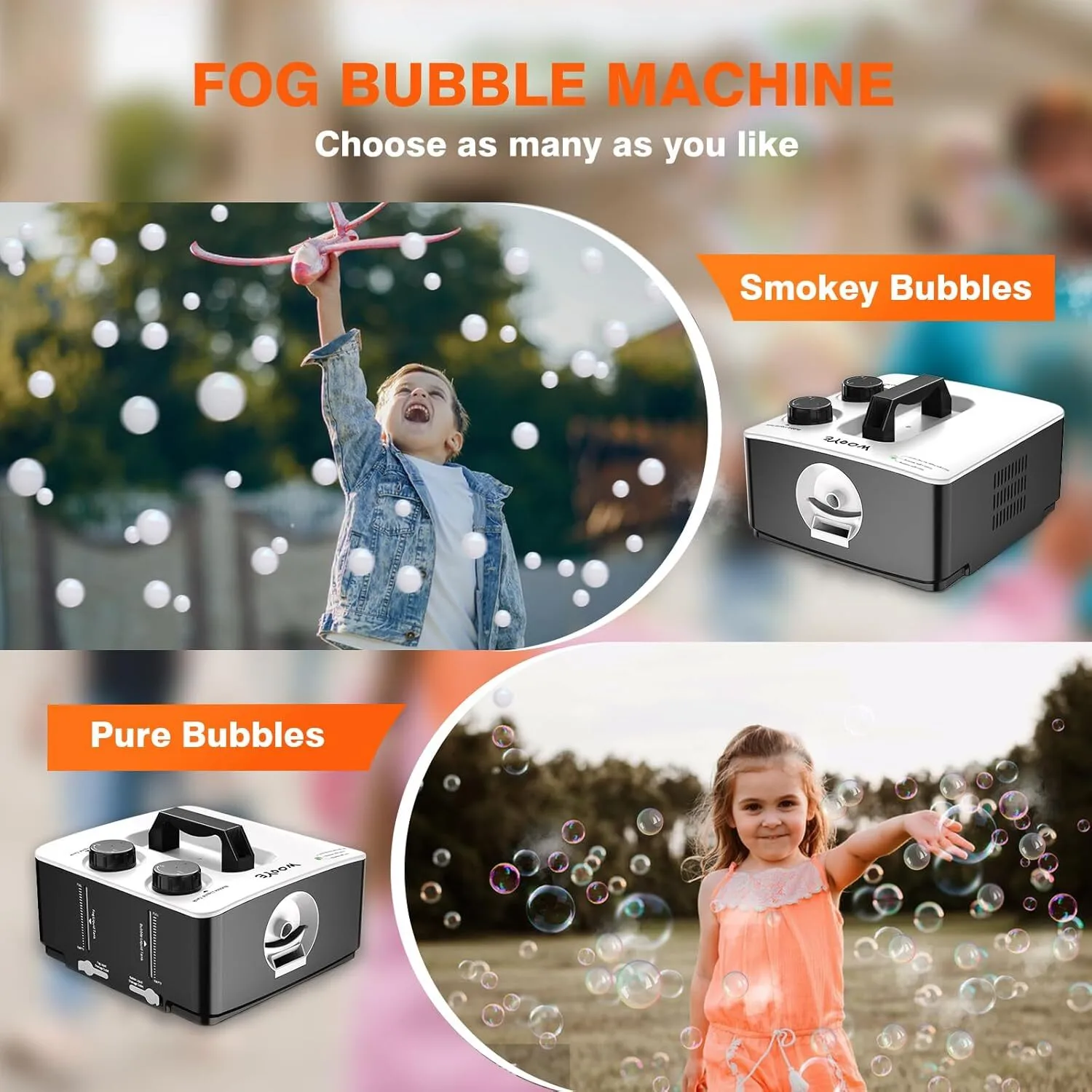 Portable Smoke Bubble Machine - XBQDD