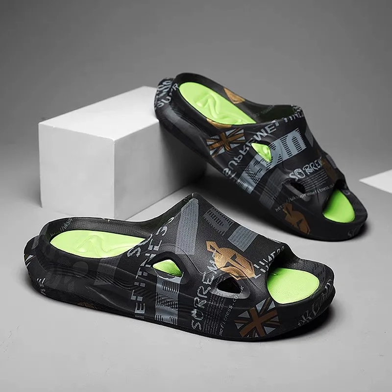 Men's Printed Summer Slides - XBQDD