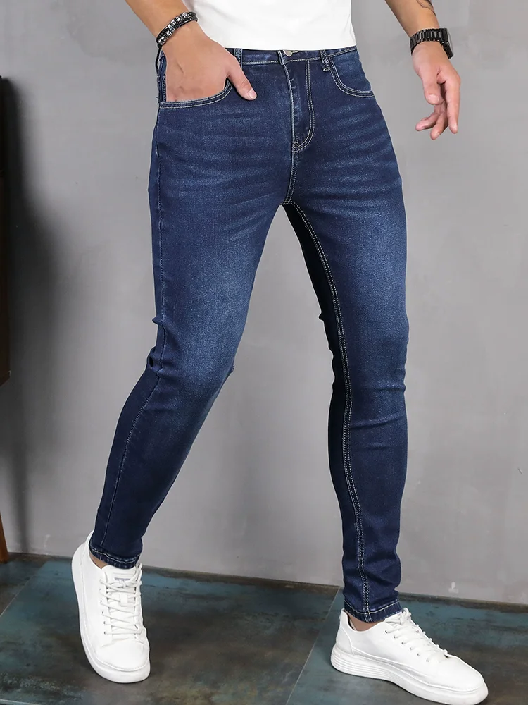 Mens Skinny Pencil Jeans - XBQDD