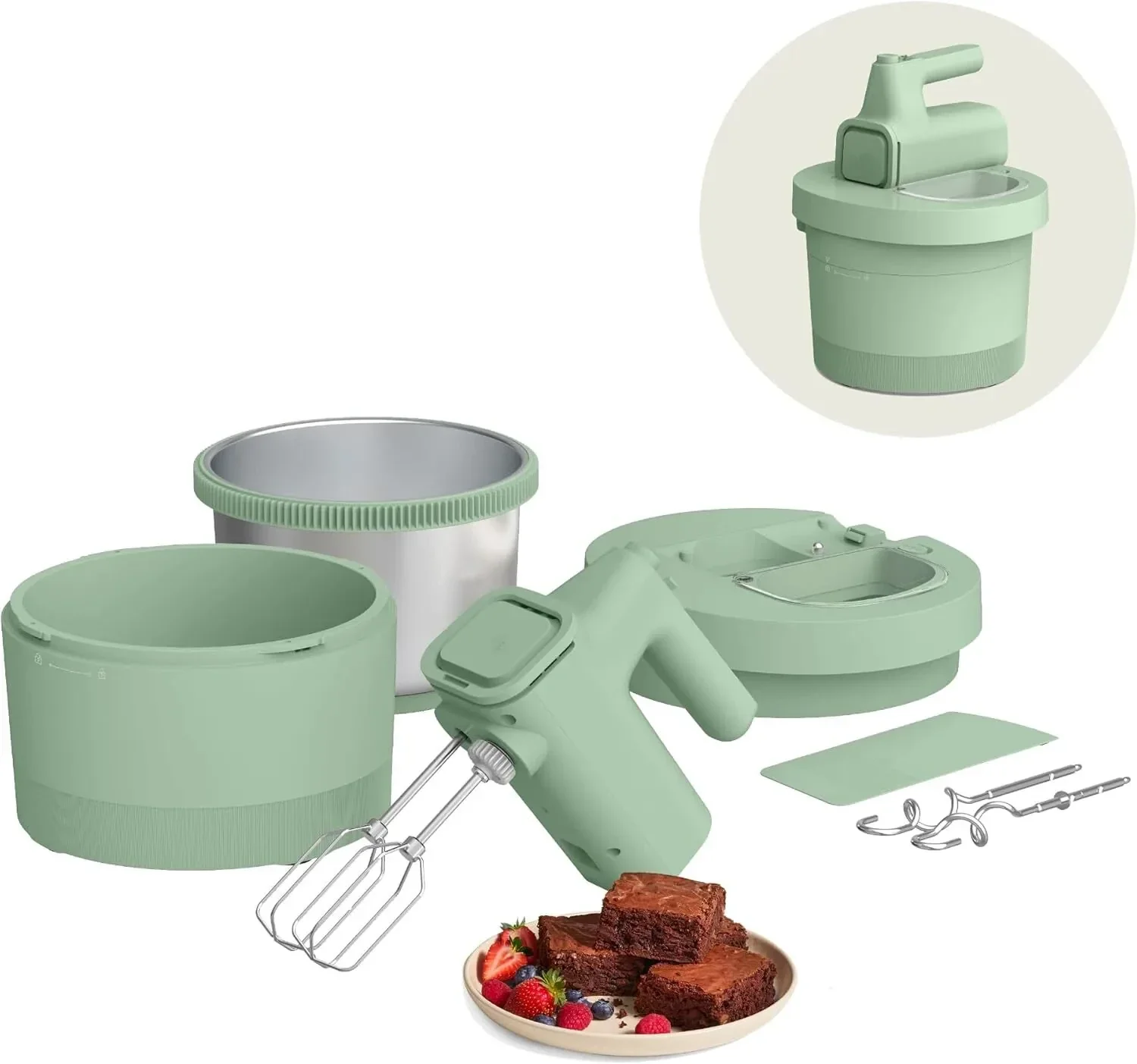 2-in-1 Electric Mixer with Mixer - XBQDD