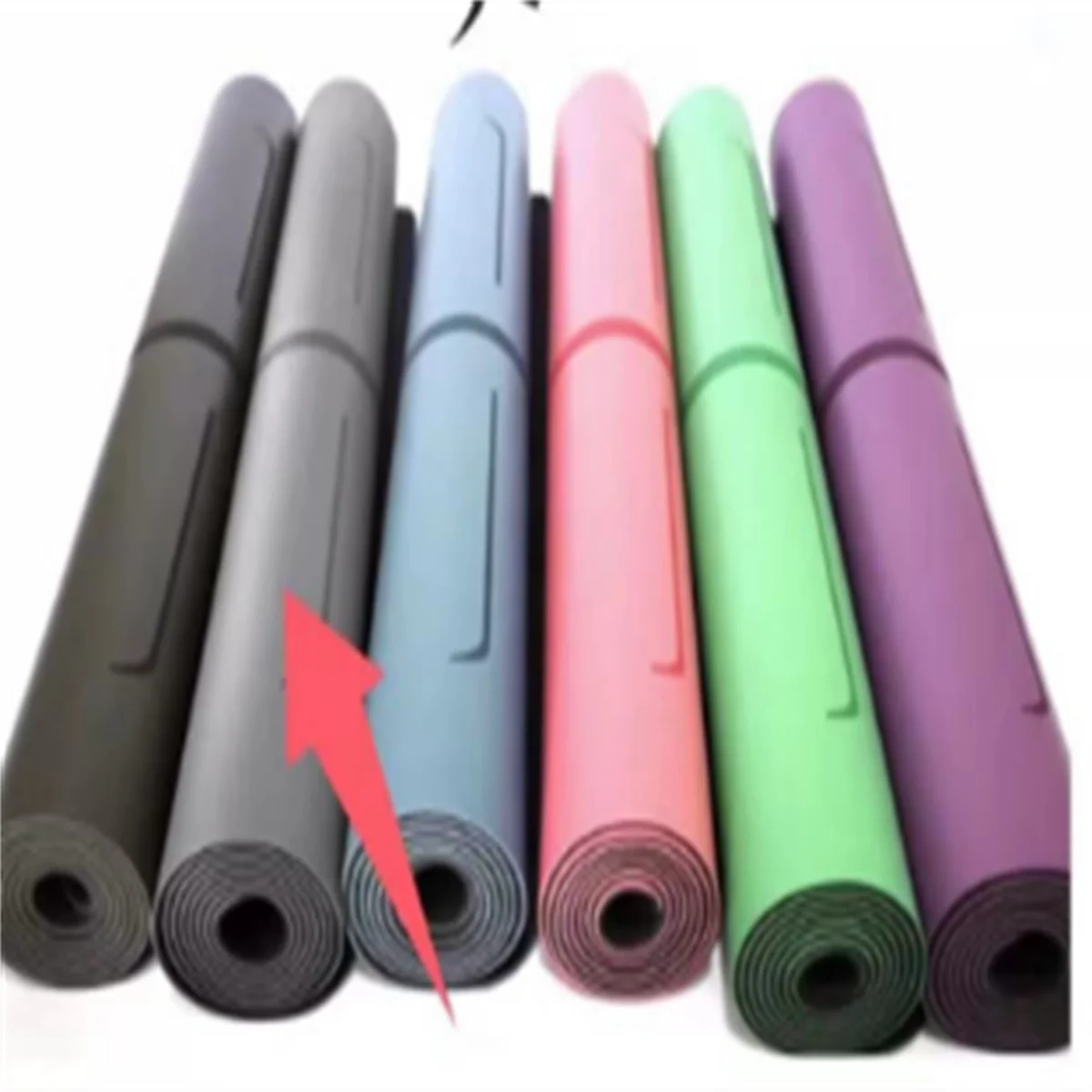 Natural Rubber Non-slip Professional 5mm Thickness Yoga Mat - XBQDD