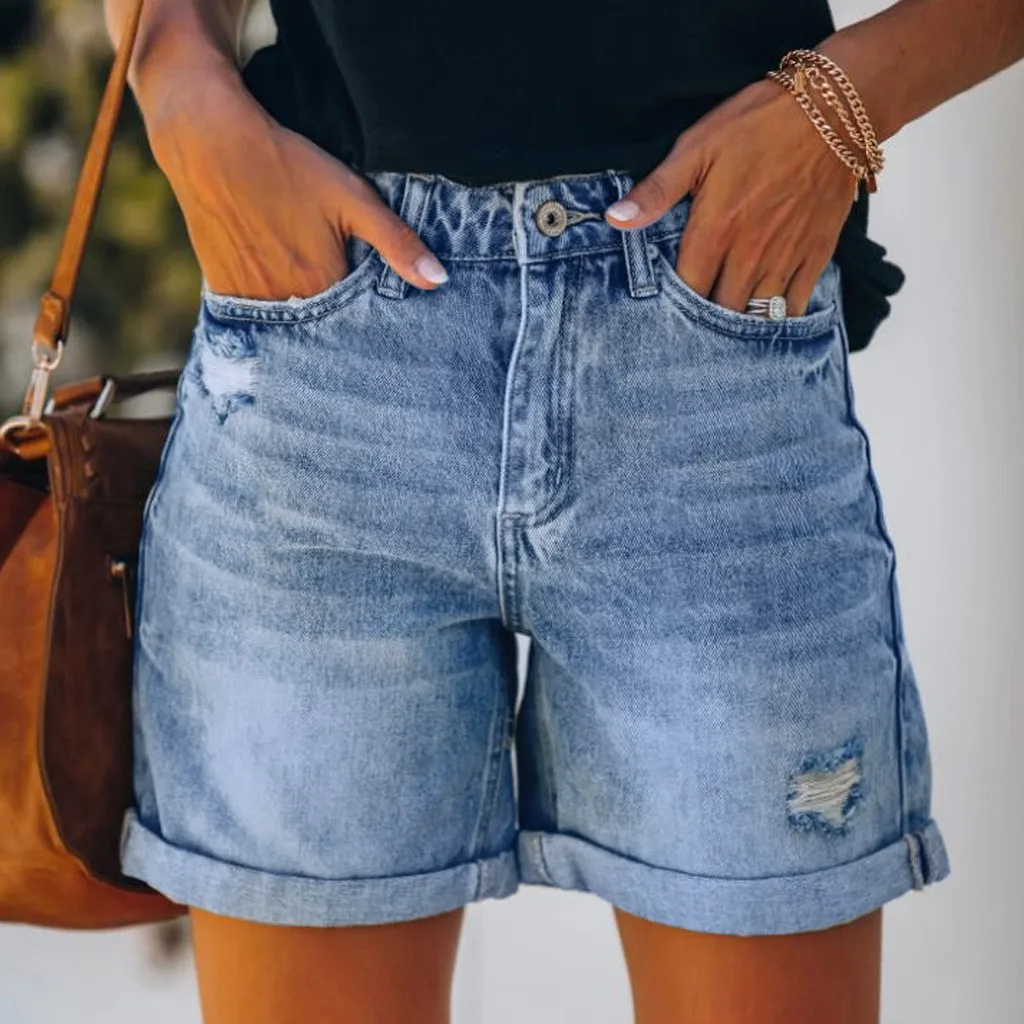 Pocket Denim Summer Shorts - XBQDD