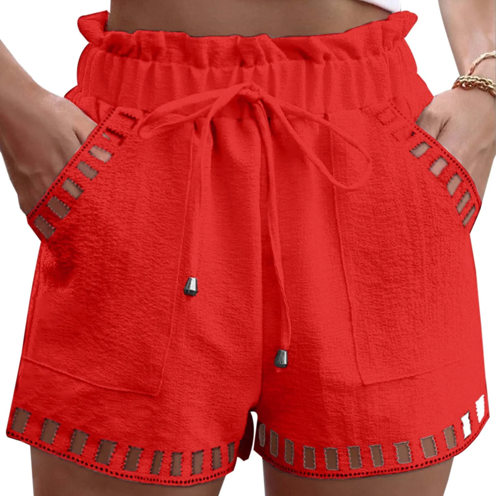 High Waist Beach Shorts - XBQDD