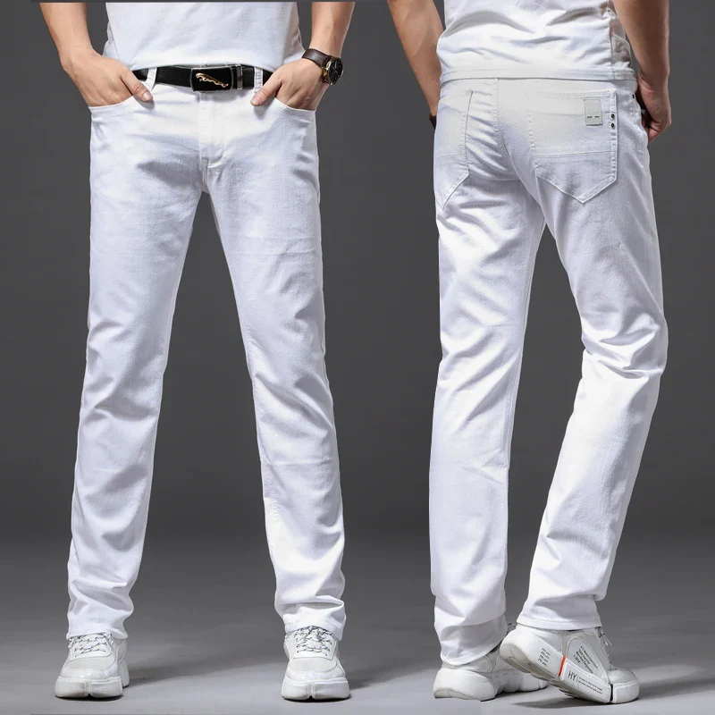 Fashionable White Men’s Pants - XBQDD