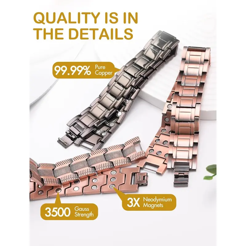 Copper magnetic bracelet——Relieve fatigue and promote blood circulation✨ - XBQDD