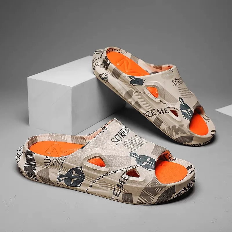 Men's Printed Summer Slides - XBQDD