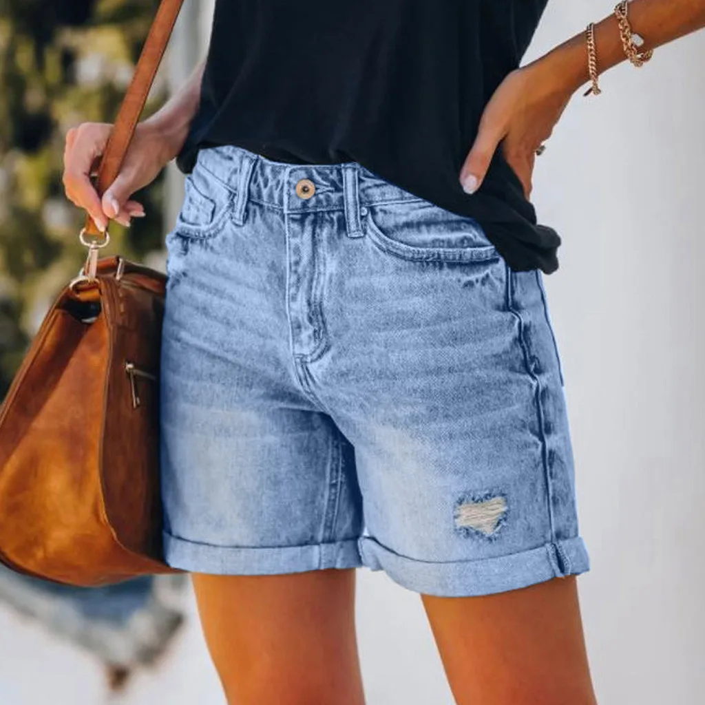 Pocket Denim Summer Shorts - XBQDD