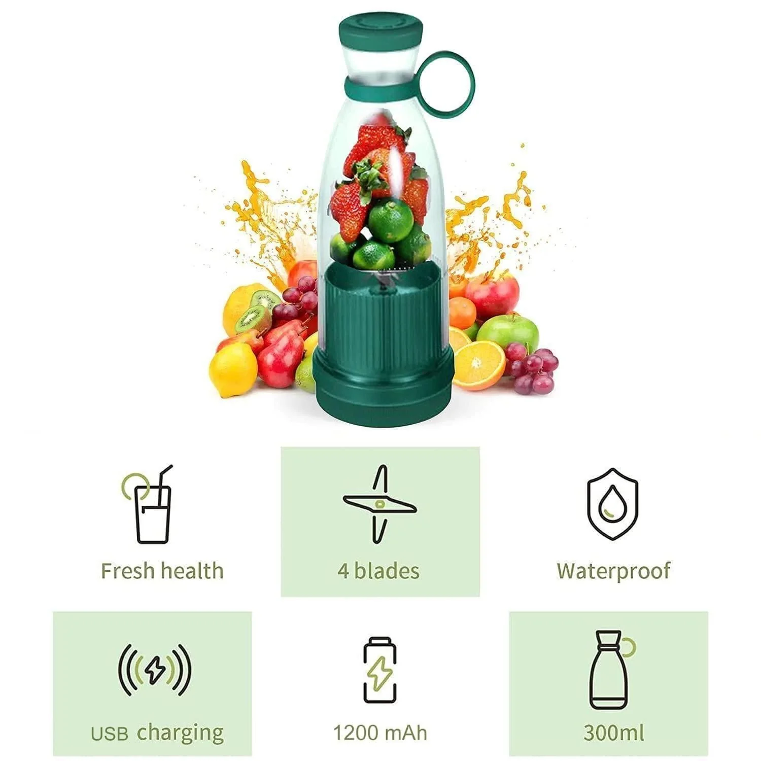 Electric Portable Mini Juicer Bottle - XBQDD