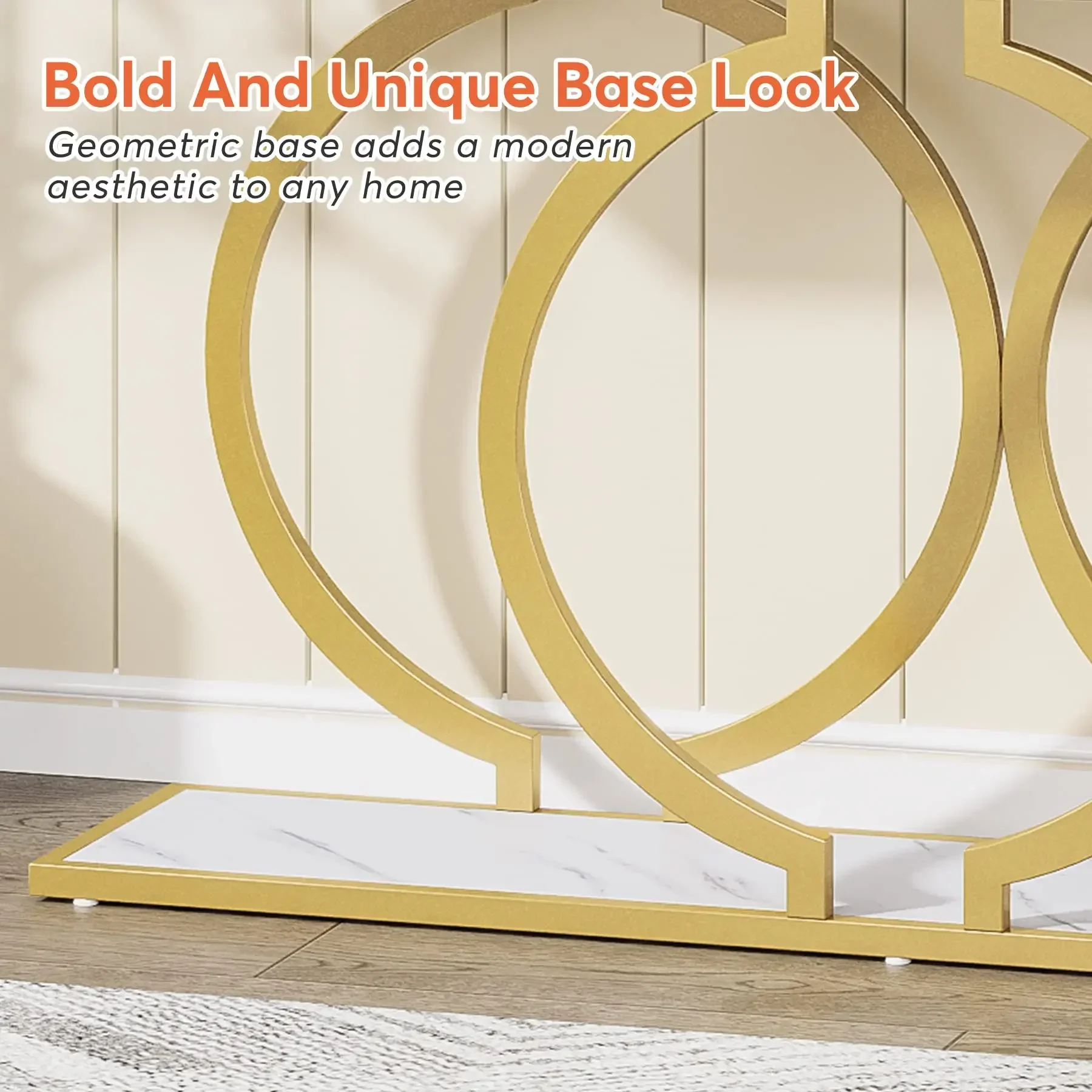 Narrow Gold Entry Table - XBQDD