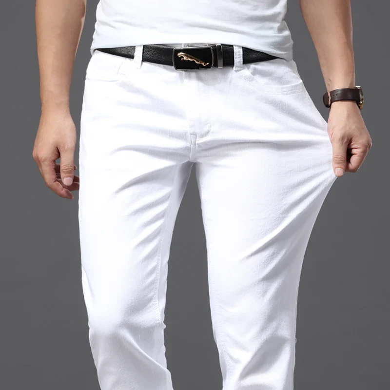 Fashionable White Men’s Pants - XBQDD