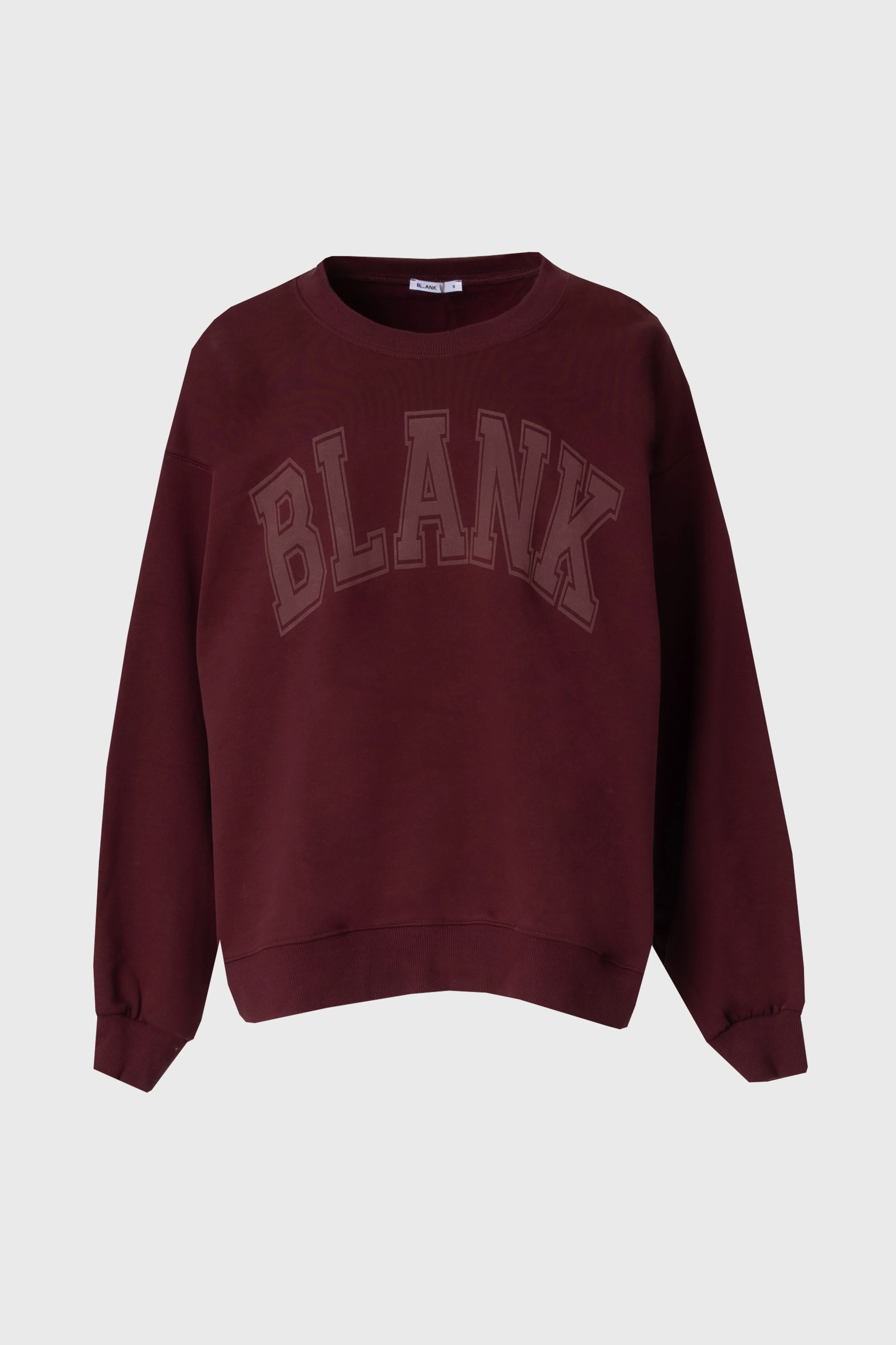 Burgundy Blank Sweatshirt - KJDHW