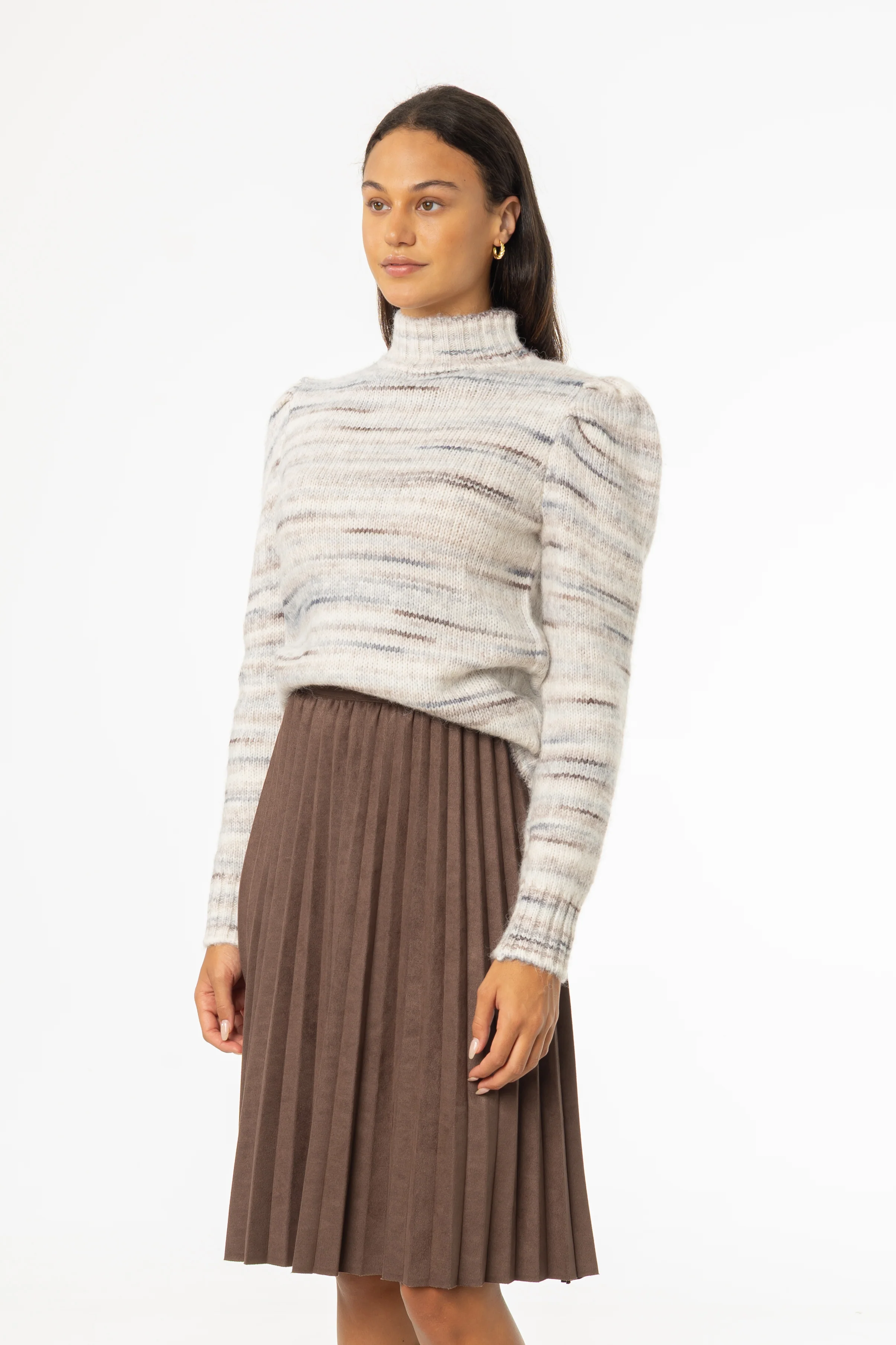 Blue Multicolor Sweater - KJDHW