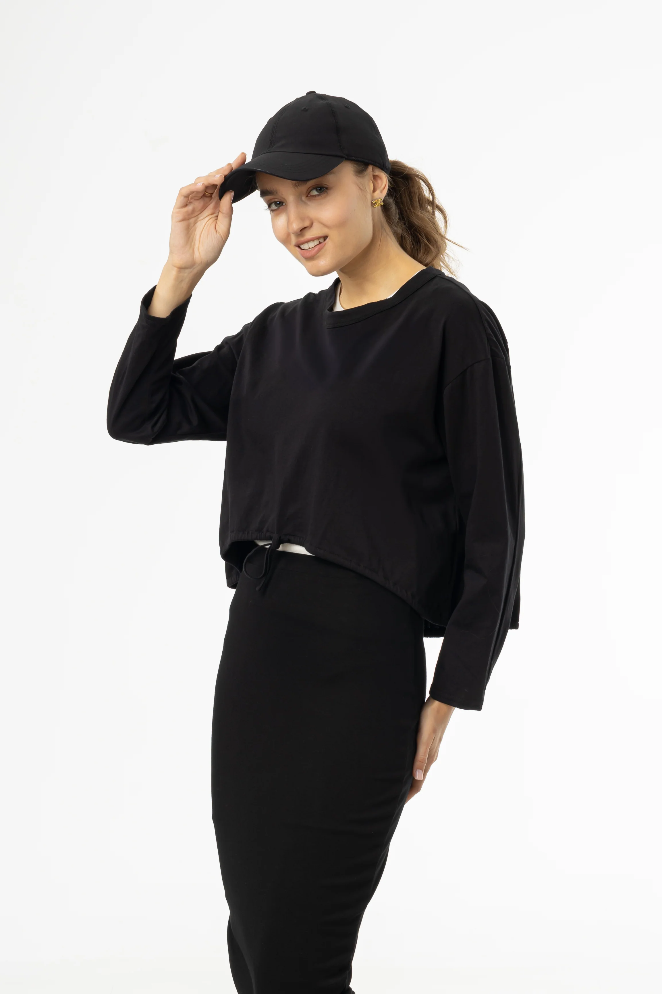 Black Baseball Cap - KJDHW