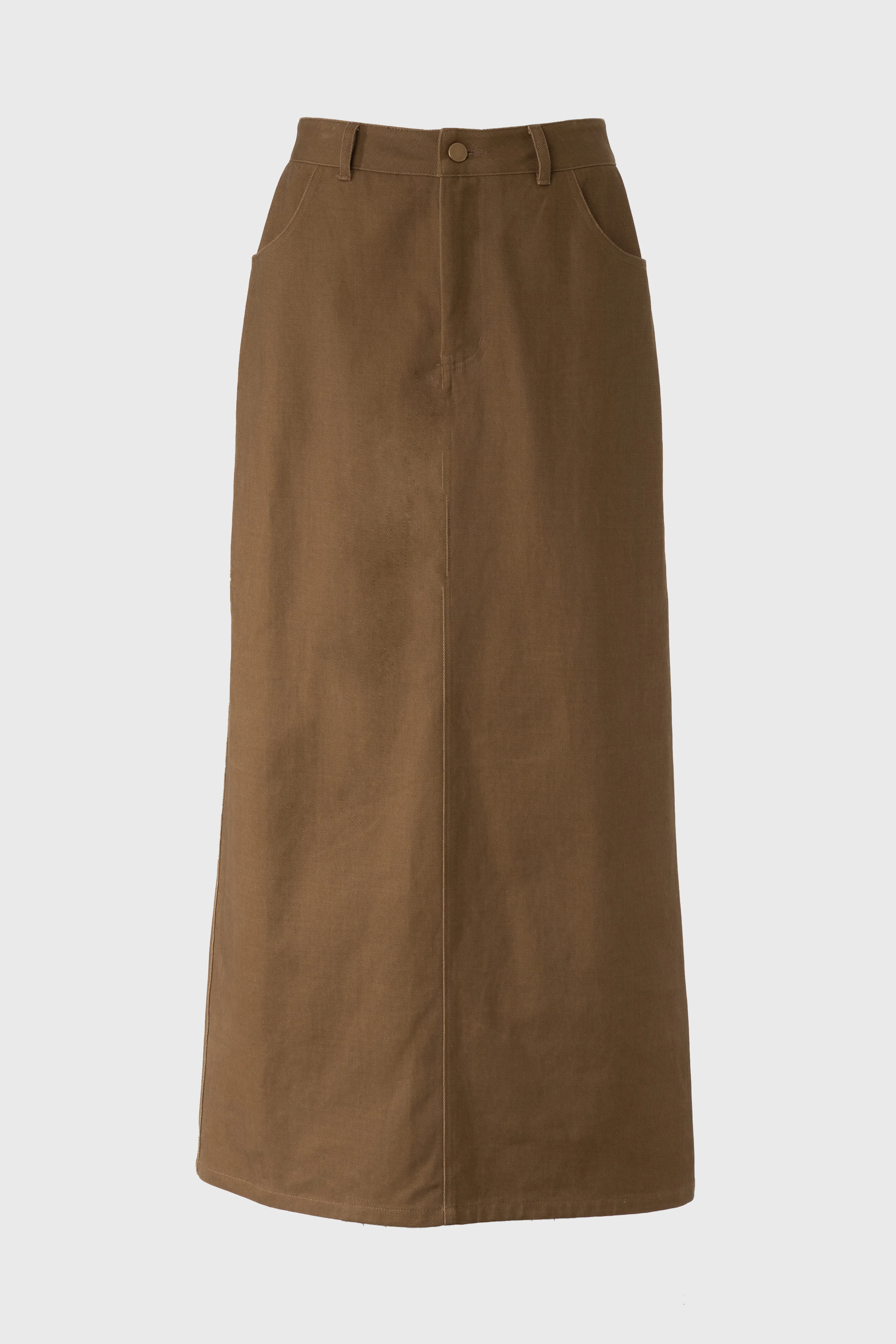 Olive Everyday Denim Skirt - KJDHW